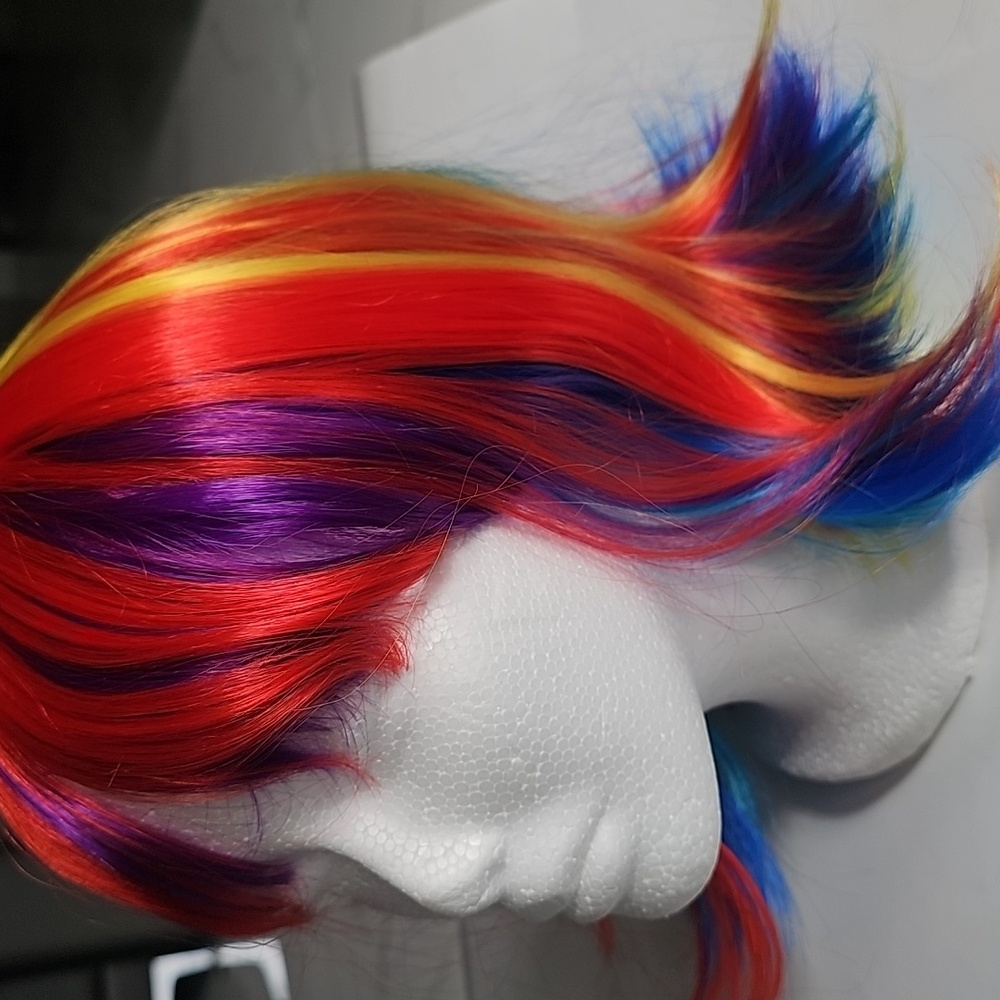 Last Chance!❤️  Rainbow Colorful wig with bangs